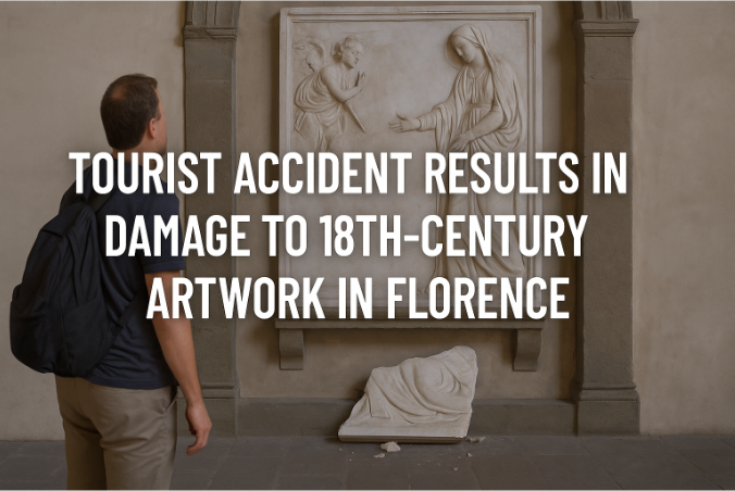 Tourist Accident Results in Damage to 18th-Century Artwork in Florence
